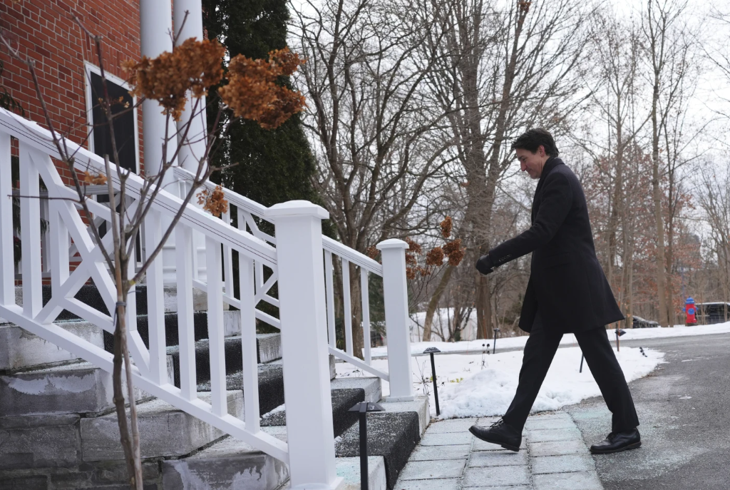 Trudeau leaving after announcing resignation