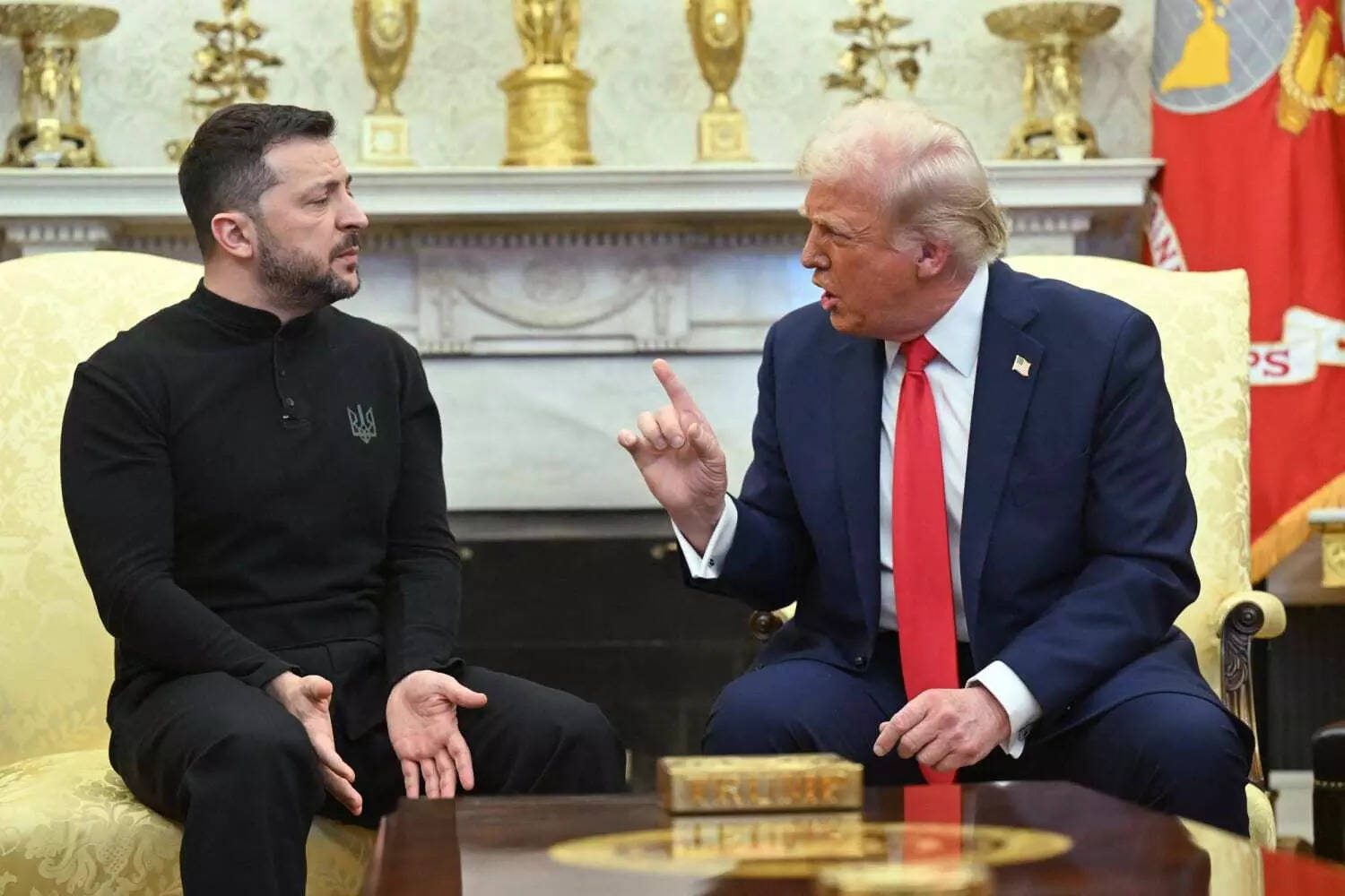 Zelenskyy and Trump during their infamous Feb 28 meeting