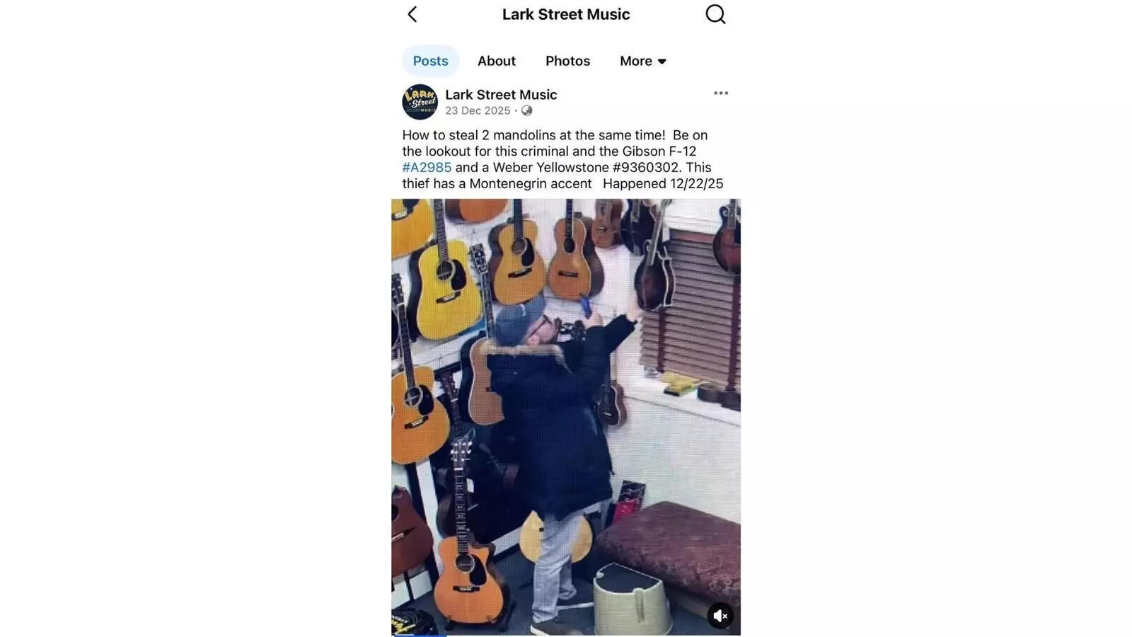 Facebook post