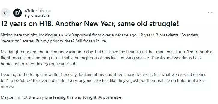 Reddit user shares experience of waiting 12 years for a Green Card in the US