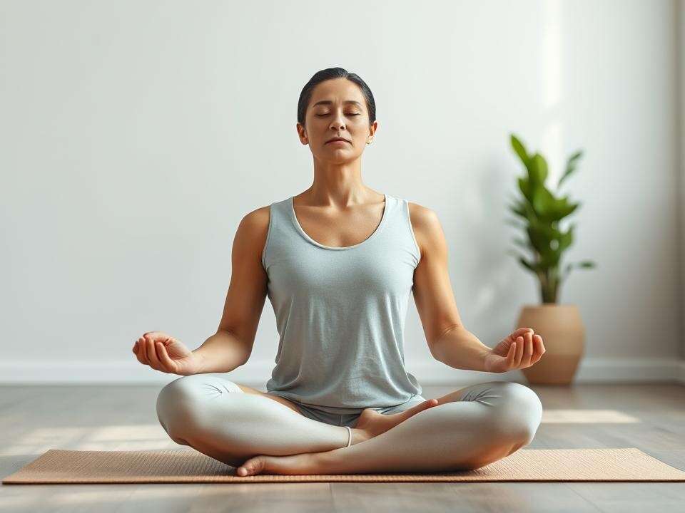 மென்மையான ஒளியில் அமைதியான தியானம்