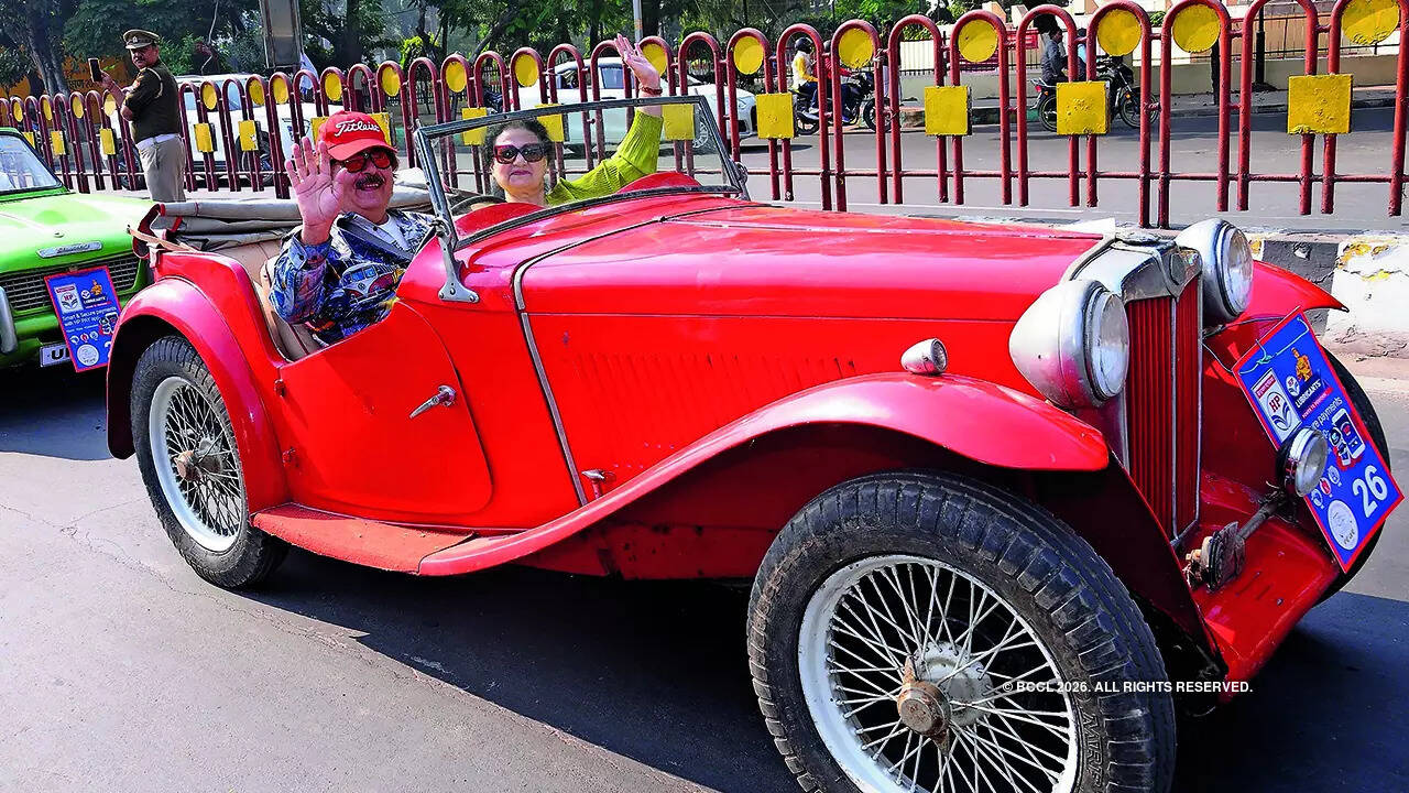 Dr Tarun Saigal in his MG TC 1946