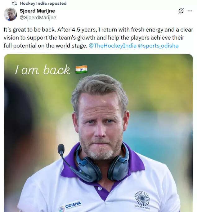 Sjoerd Marijne returns as India women's hockey chief coach | Hockey News 2 Sjoerd Marijne