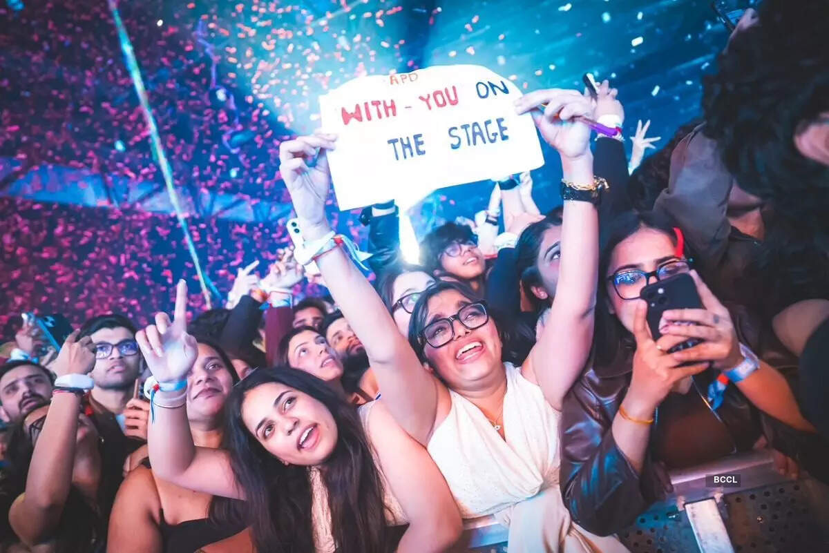 AP Dhillon's concert drew a sea of fans