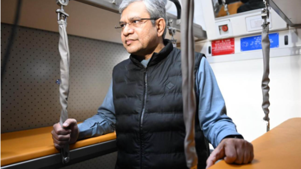 In pictures: Vande Bharat Sleeper train — Automatic doors to modern toilets as Rail Minister Vaishnaw shows what’s inside | 2 vande bharat