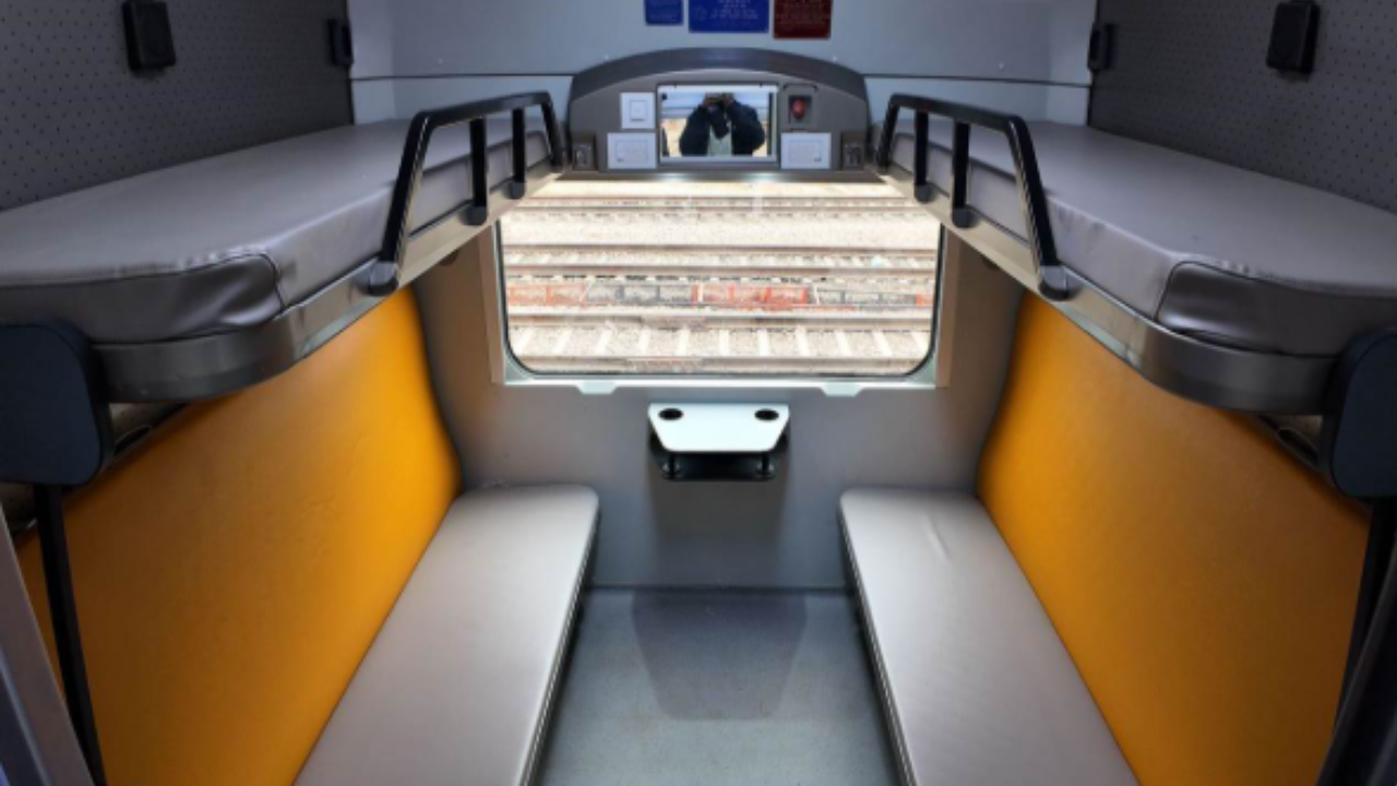 In pictures: Vande Bharat Sleeper train — Automatic doors to modern toilets as Rail Minister Vaishnaw shows what’s inside | 3 vande bharat