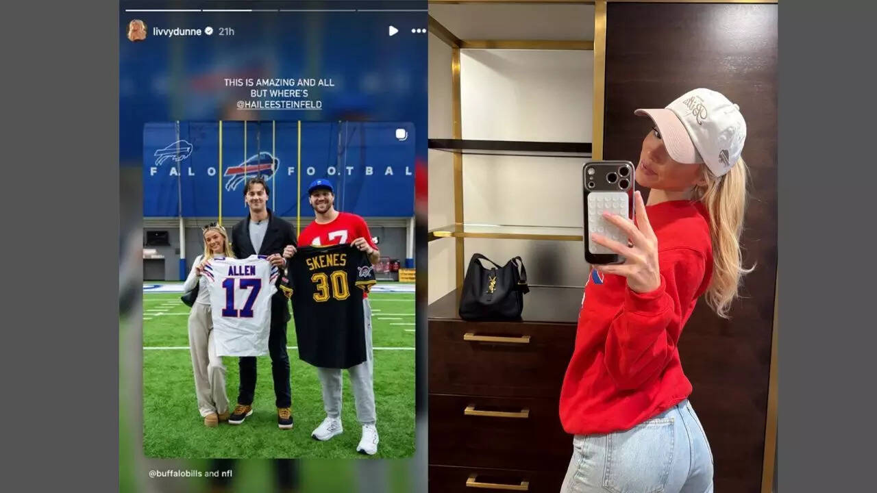 Livvy Dunne visited the Buffalo Bills' training facility with boyfriend Paul Skenes