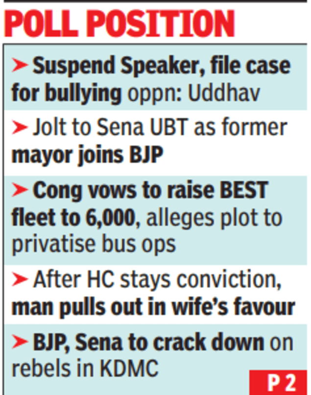 Rival Senas contest 87 wards as BMC elections loom<br>