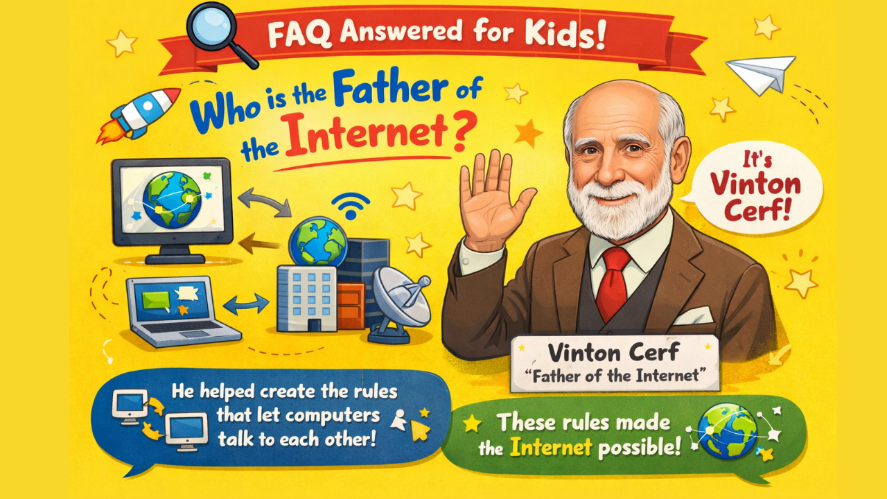FAQ answered for kids: Who is the Father of the Internet?