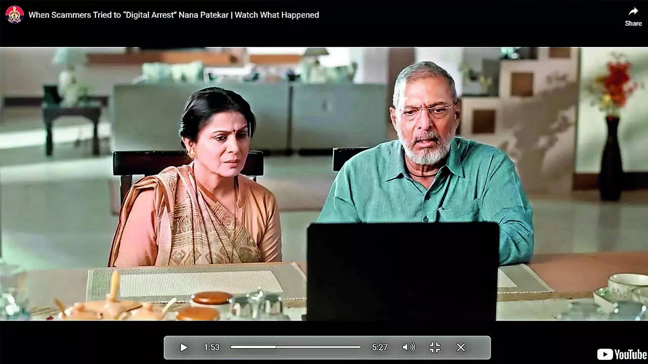 A scene from the film which has got more than a million views online