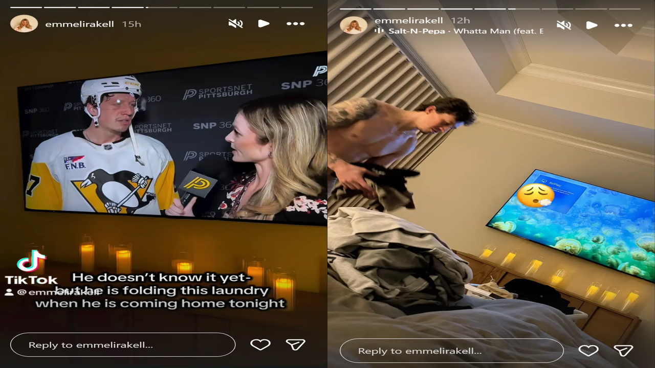 NHL-Rickard Rakell laughs off viral moment as Pittsburgh Penguins forward teased publicly by wife Emmeli Rakell
