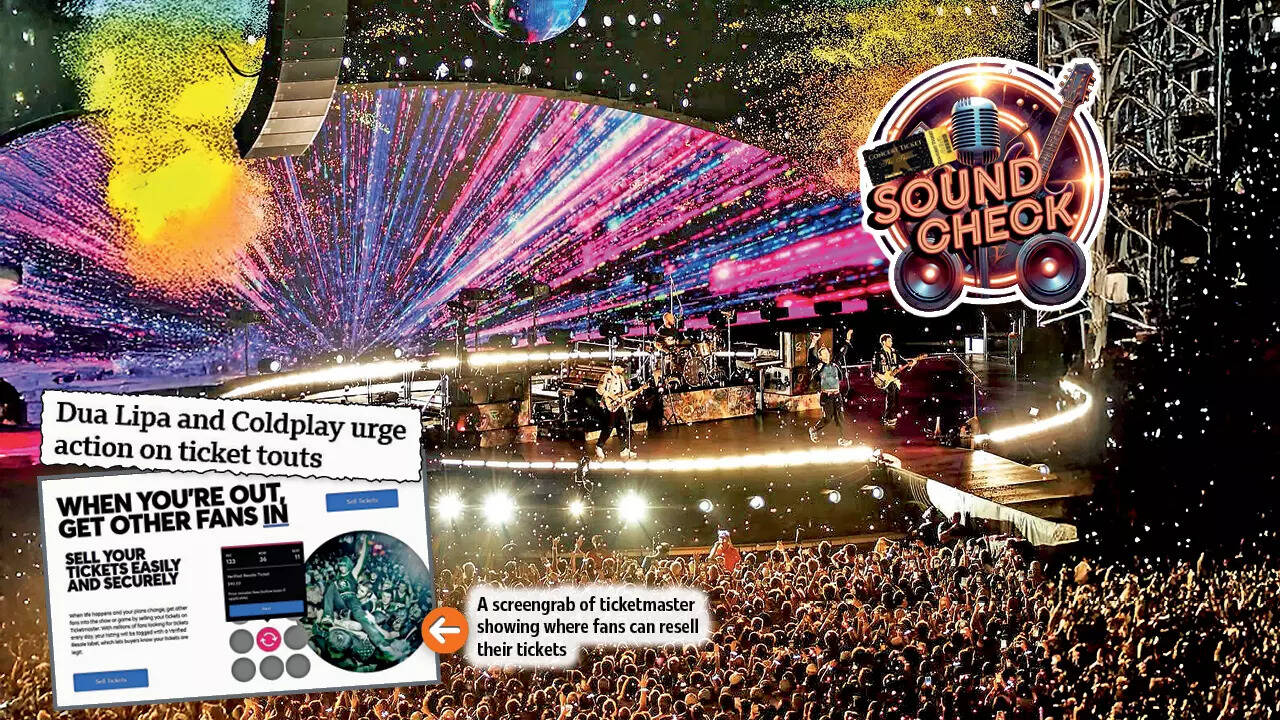 A screengrab of ticketmaster showing where fans can resell their tickets