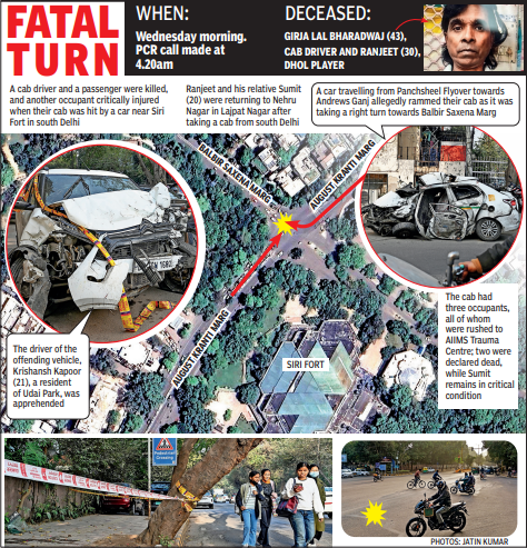 Delhi accident