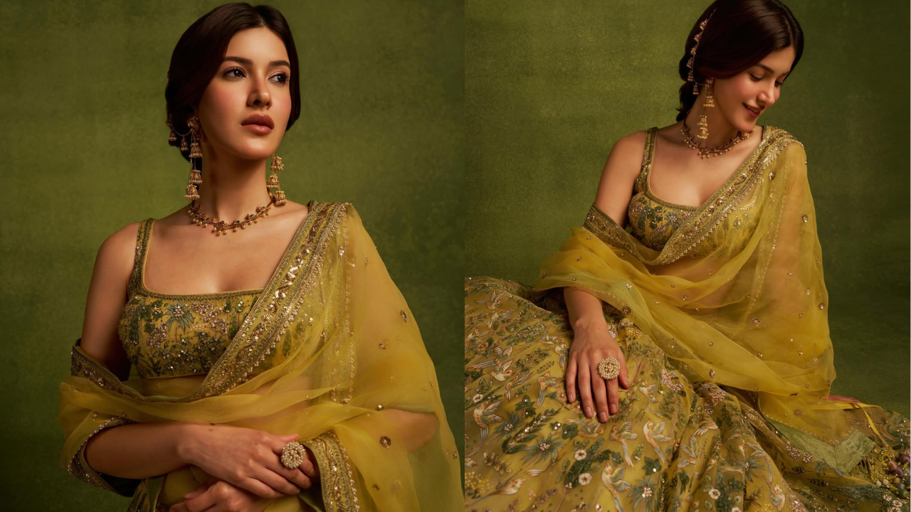 Shanaya Kapoor’s Picchwai Art Lehenga by Anita Dongre