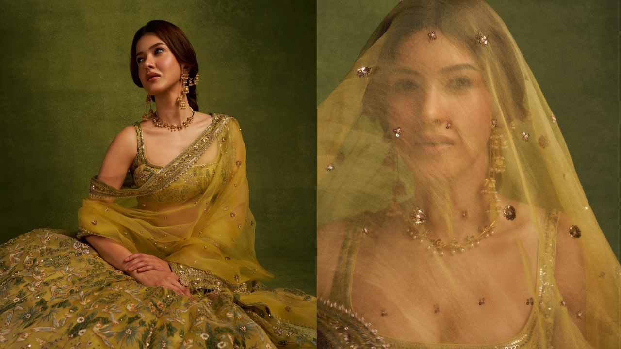 Shanaya Kapoor Wears Anita Dongre lehenga