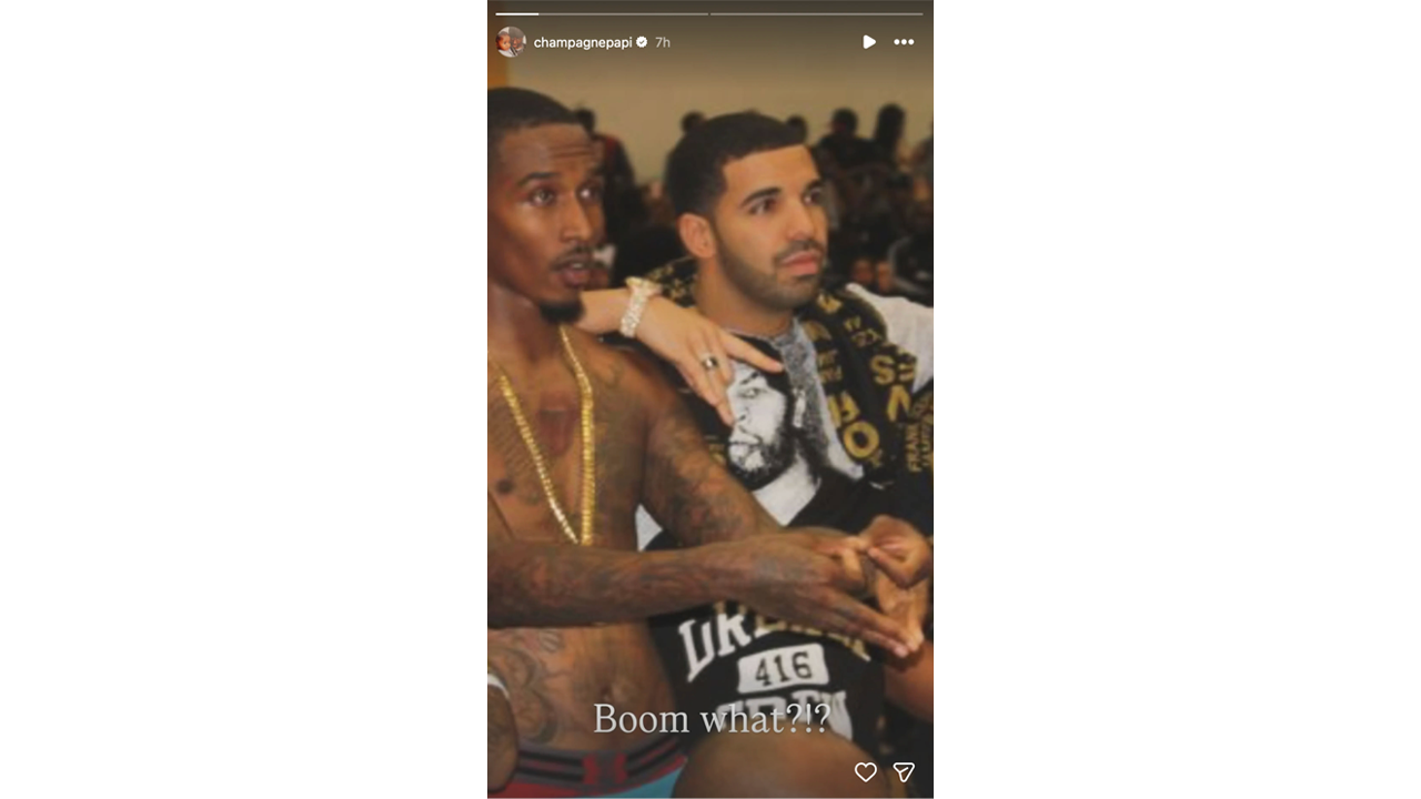 Drake roasting on his instagram story