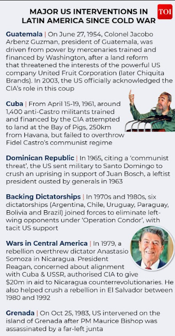 Major US interventions in Latin America Major US interventions in Latin America