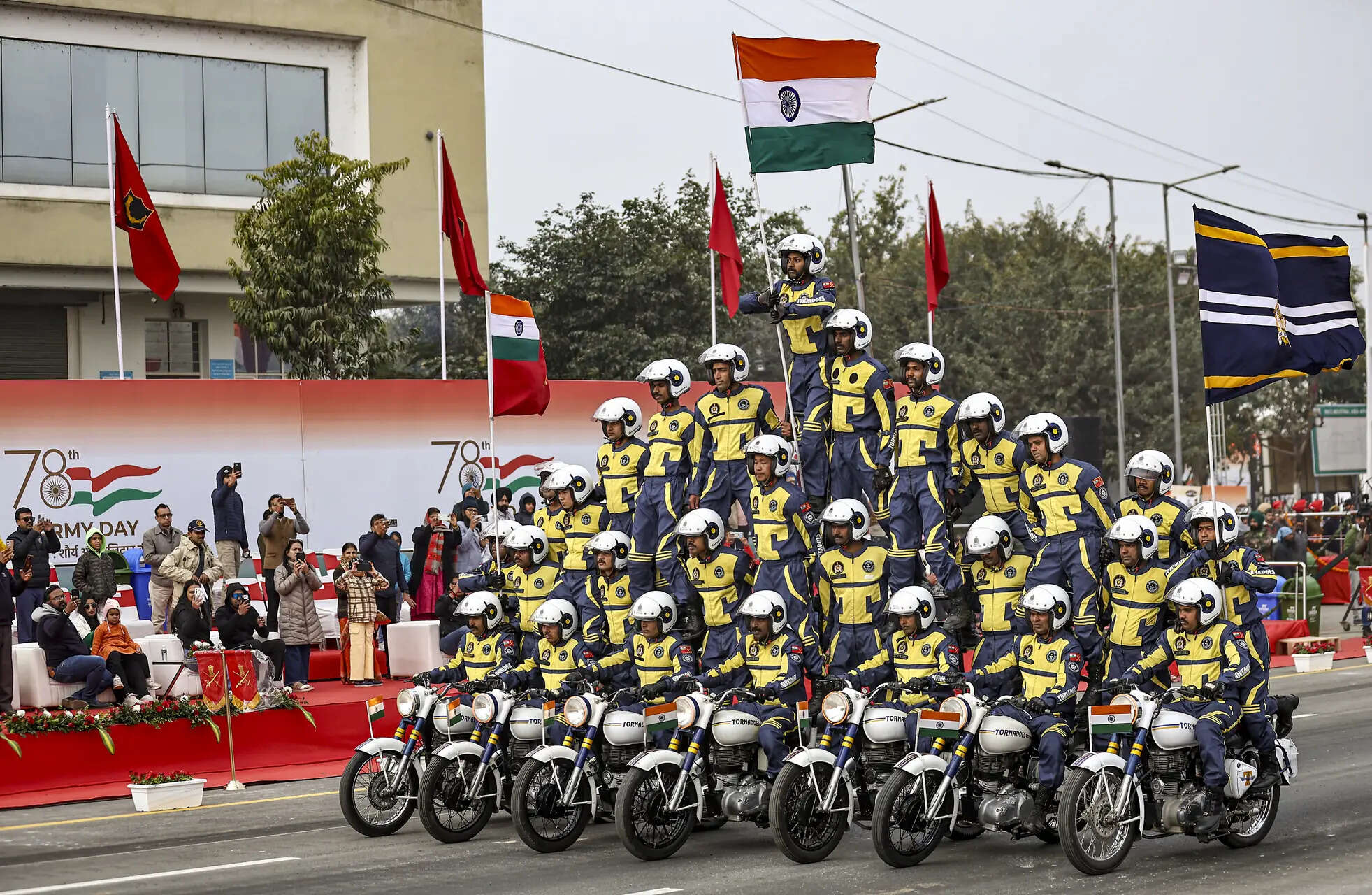 Army Day parade rehearsals in Jaipur