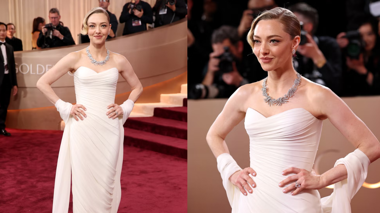 Instagram) Amanda Seyfried said yes to a Versace dress