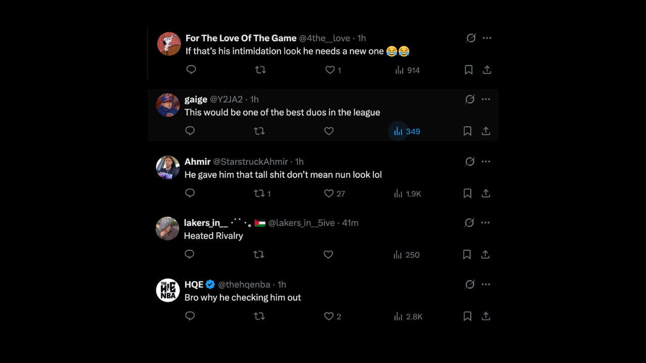 Fans react to Julius Randle's hilarious staredown at Victor Wembanyama