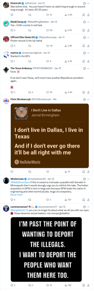 ​Comments sections normalising “too many Indians” rhetoric.​