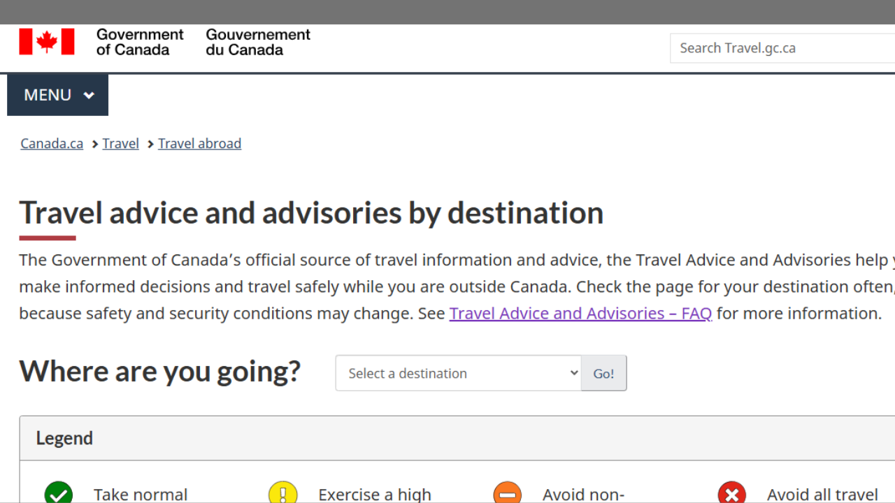 பயண ஆலோசனை