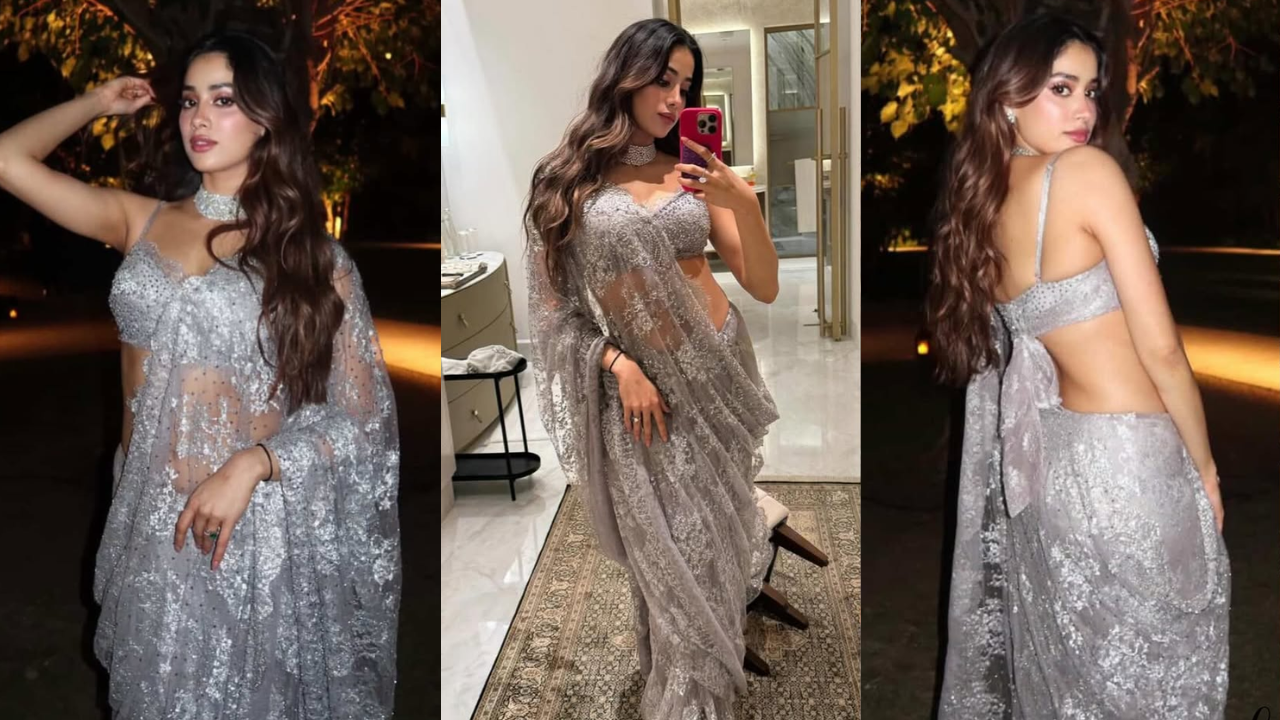 Janhvi Kapoor’s Shimmery Saree