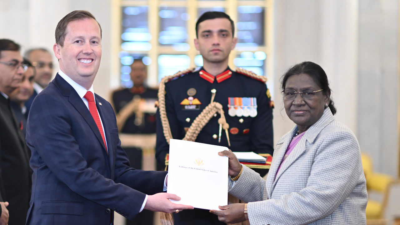 Sergio Gor, Ambassador of the United States of America presented credentials to President Droupadi Murmu