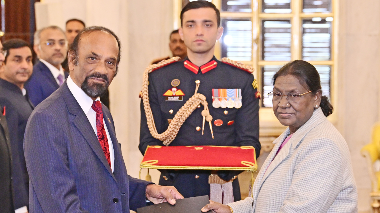 Mr Chandradath Singh, High Commissioner of thee Republic of Trinidad and Tobago presented credentials to President Droupadi Murmu