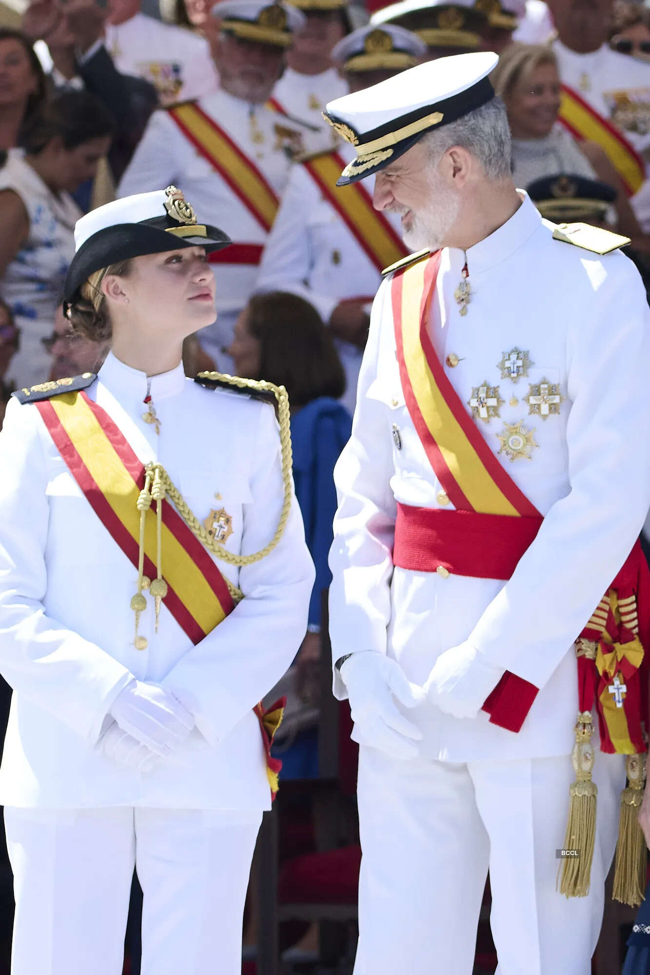 King Felipe VI with Princess Leonor
