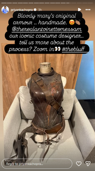 “Bloody Mary armour” in ‘The Bluff’ is handcrafted