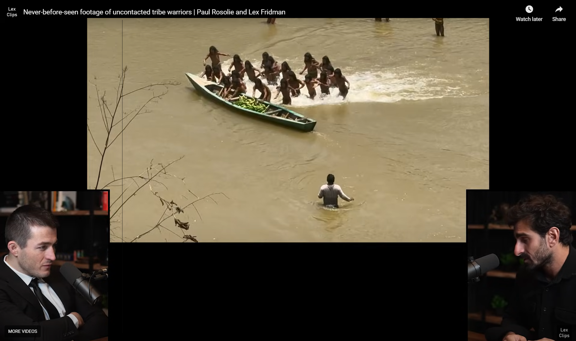 The footage shows an uncontacted tribe  (Image Source - Lex Clips)