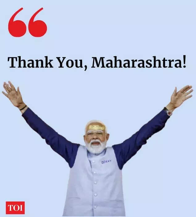 PM Modi on Maharashtra civic poll results.