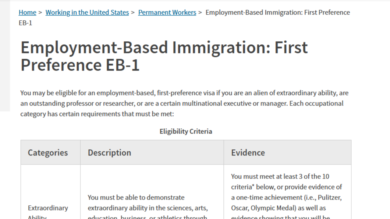 eb-1 visa