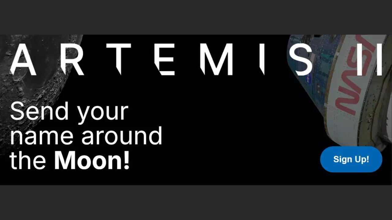 Send you name around the Moon (Image source: NASA)