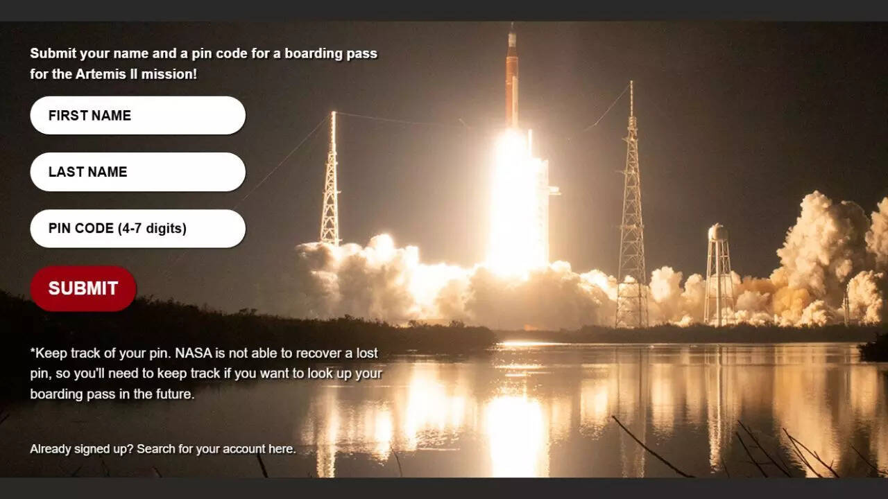 Sign up to send you name around the Moon (Image source: NASA)