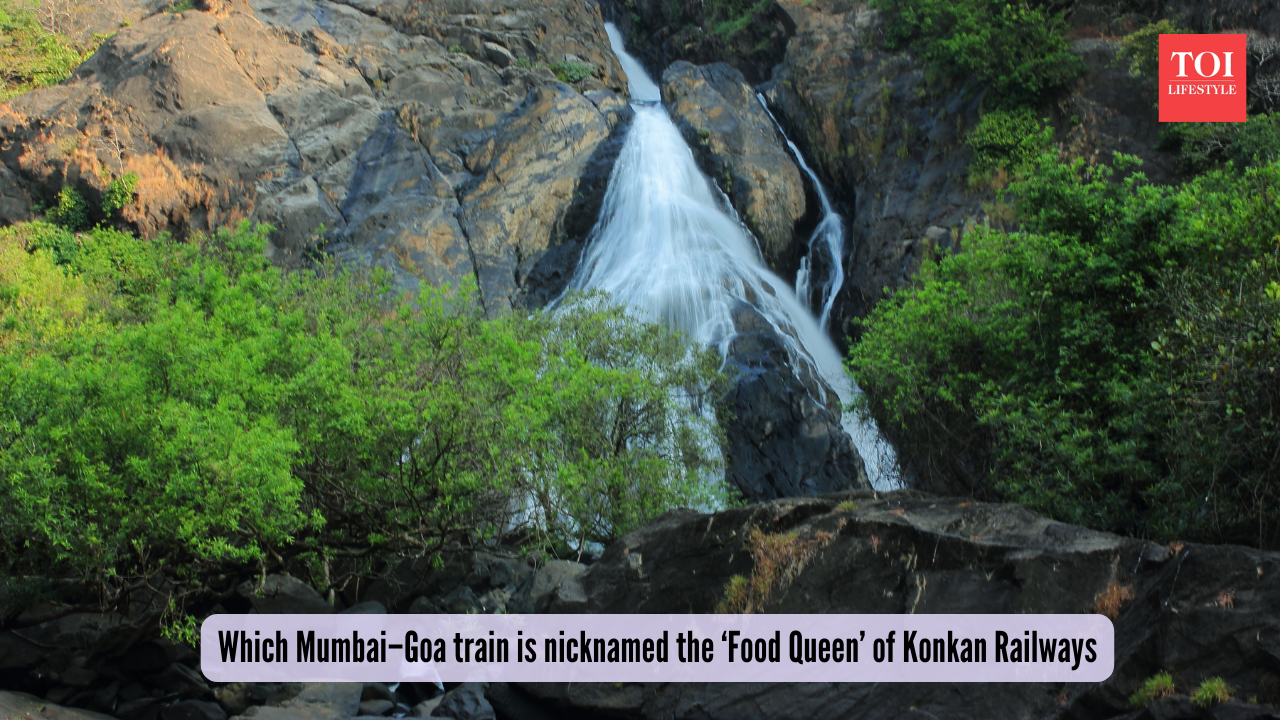 Which Mumbai–Goa train is nicknamed the ‘Food Queen’ of Konkan Railways