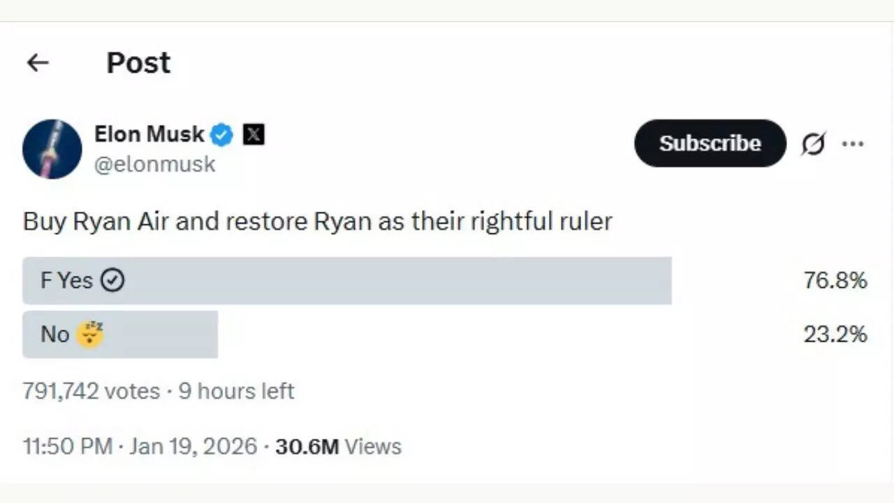 Elon Musk Ryanair poll