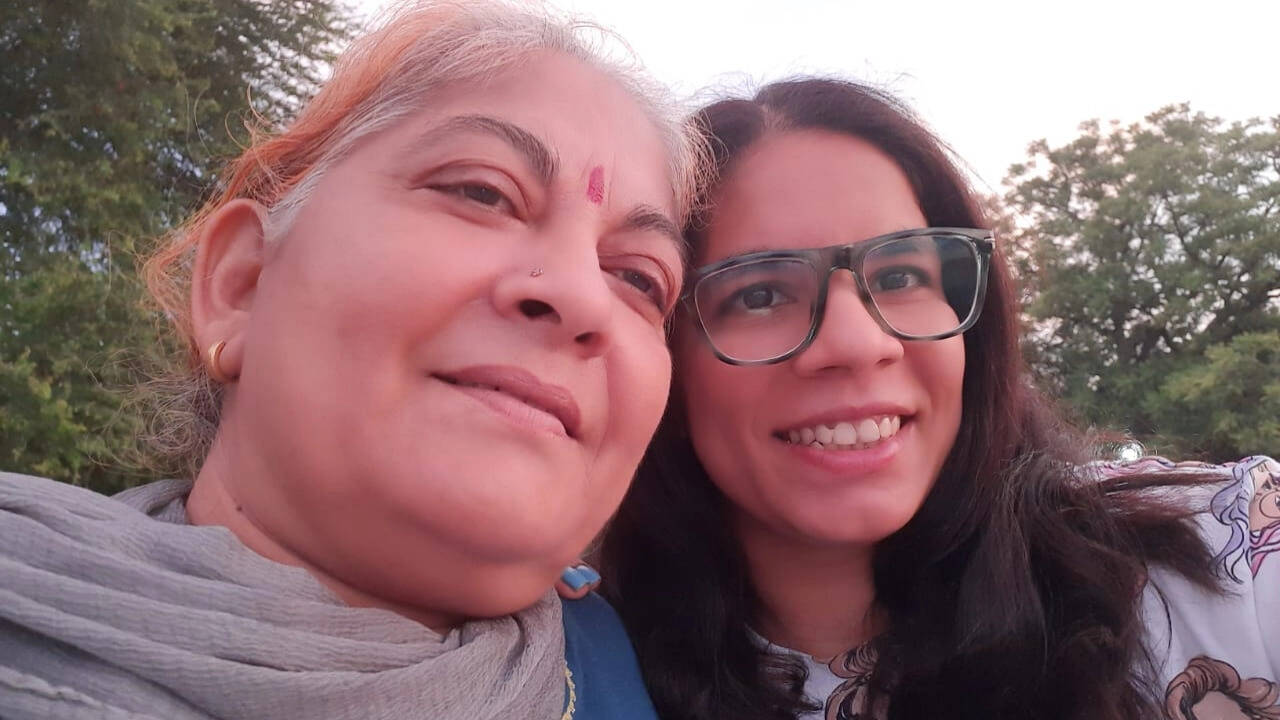 ​Manisha Sharma and her mother ​