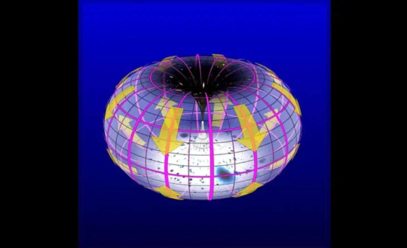 Representation of a 3-torus model of space, where our seeable Universe could b a part of a loop–Photo Bryan Brandenburg/Wikimedia Commons
