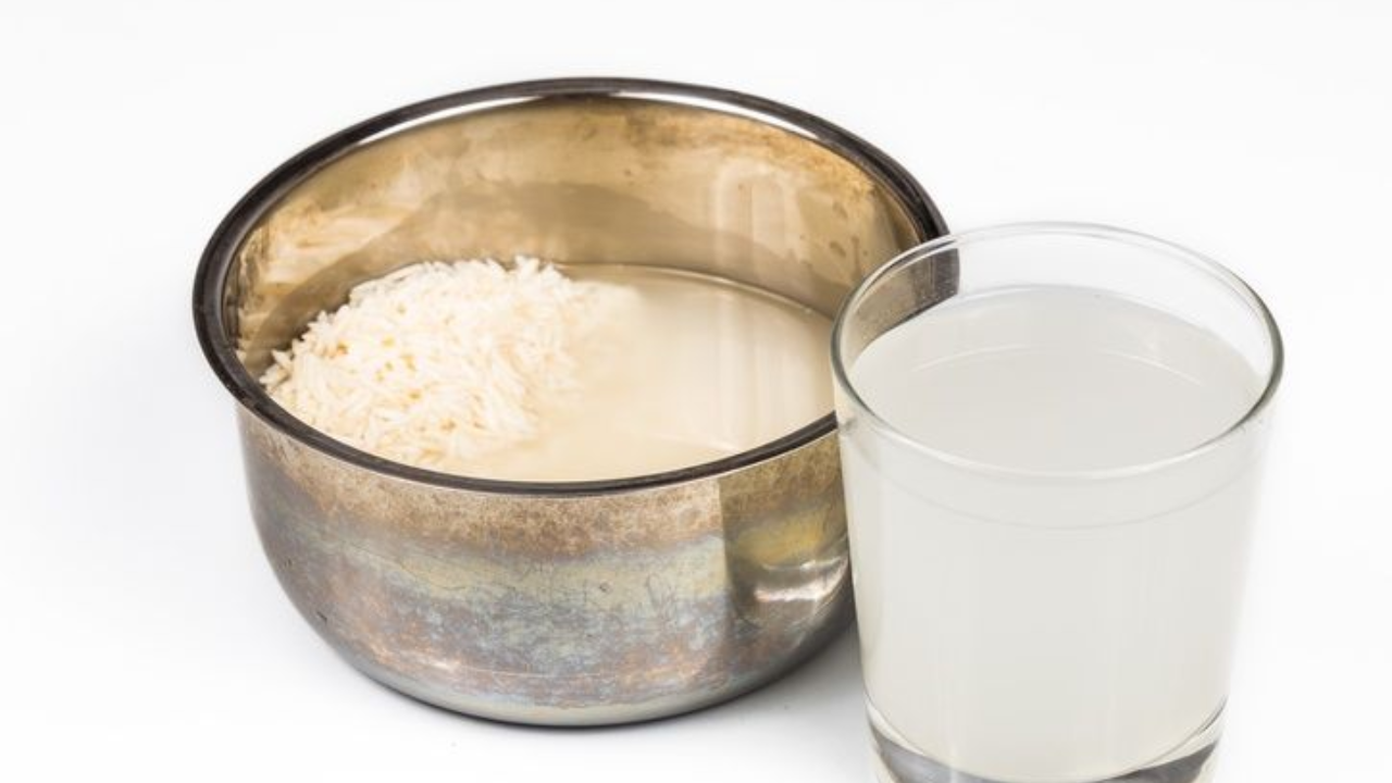 Rice water for glass hair