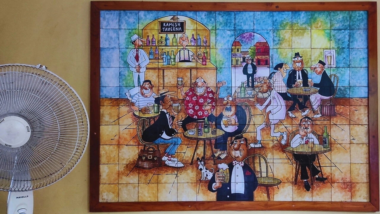 Mario Miranda cartoon in Goa