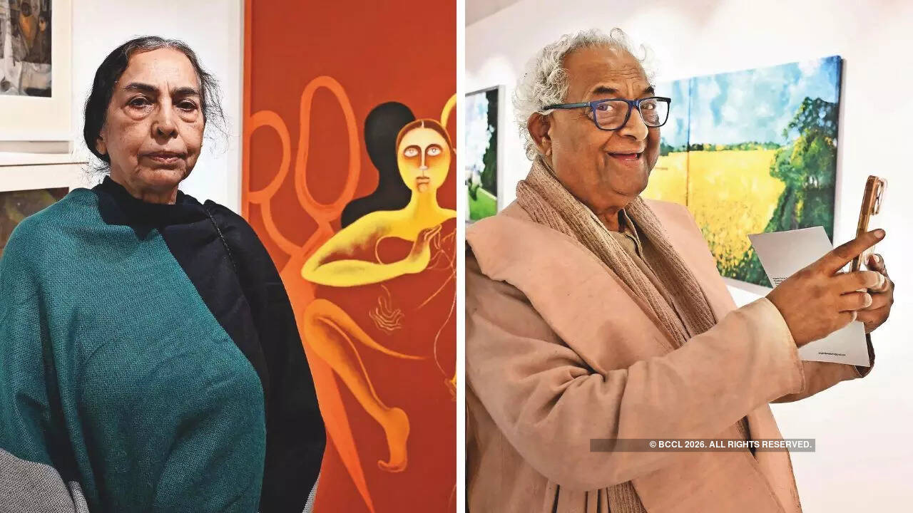 Arpana Caur and Rajeev Sethi Arpana Caur and Rajeev Sethi