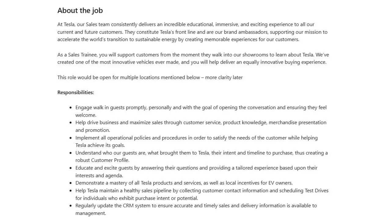 Tesla Hiring