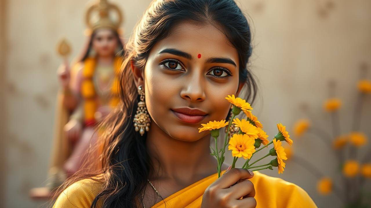 Serene Marigold Offering