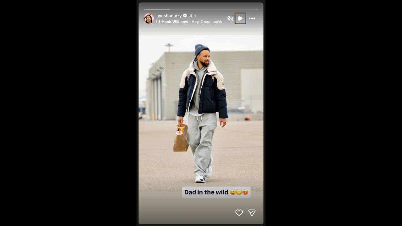 Image via Ayesha Curry/Instagram (screengrab) Ayesha Curry sends 4-word message for Stephen Curry