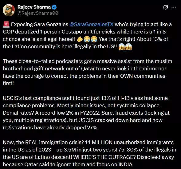 O cofundador do Indian-American Advocacy Council, Rajeev Sharma, diz que as empresas de recrutamento H-1B não são ilegais.