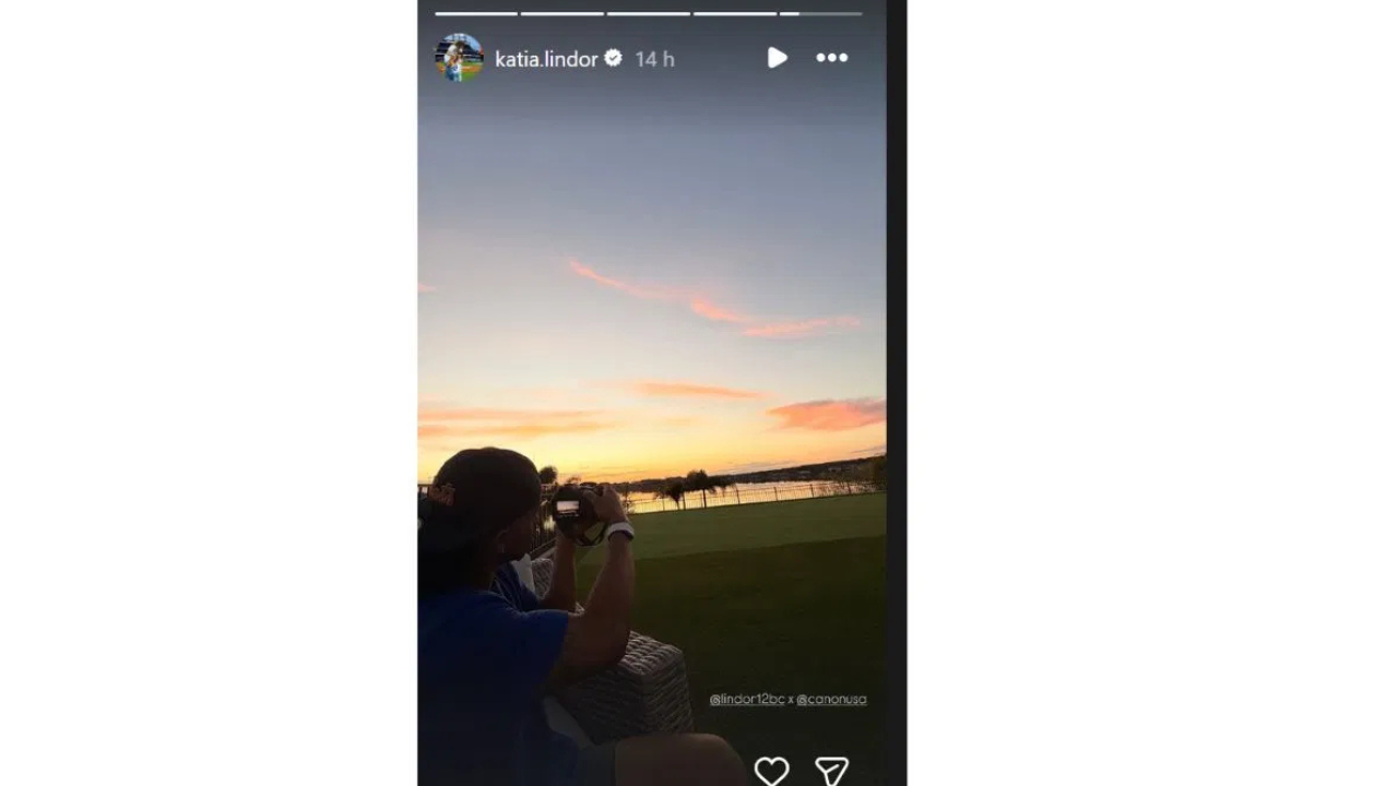 Francisco Lindor’s wife Katia shares a quiet sunset moment that reveals the New York Mets star’s life beyond baseball