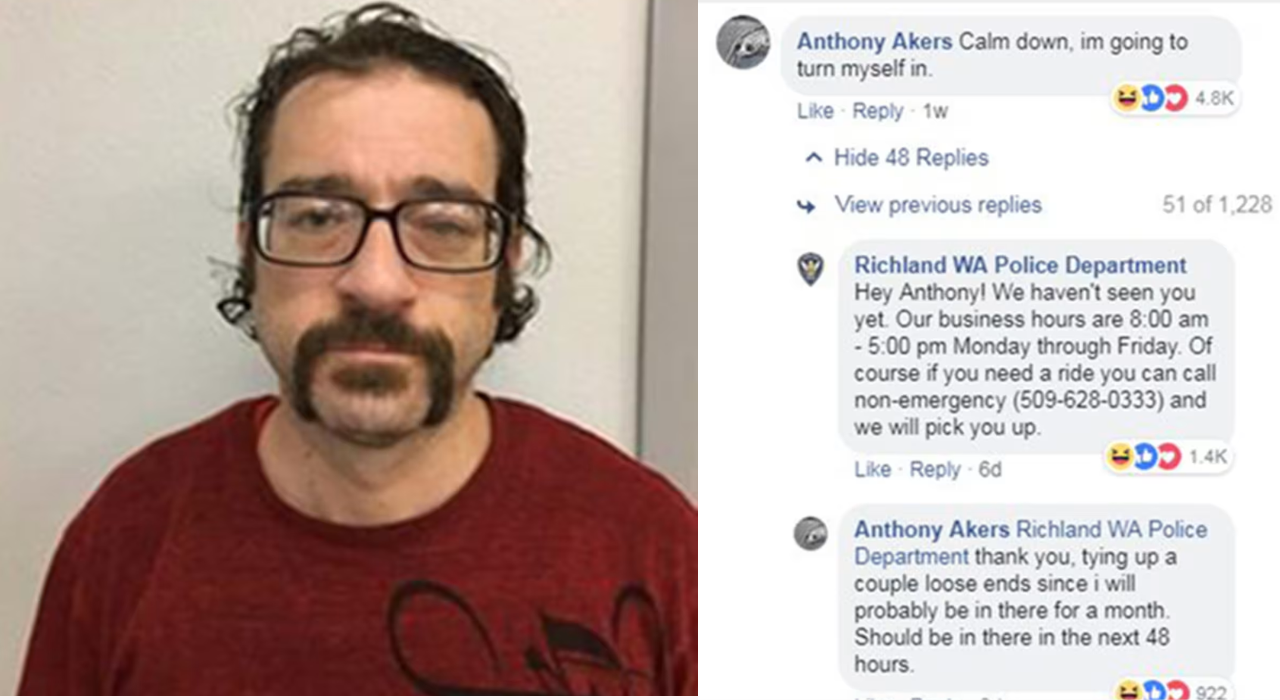 US man responds to his own wanted Poster, Taunts Police Online for Days Before Surrendering