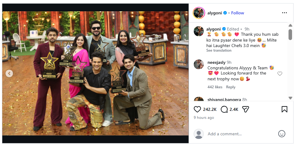  Aly Goni’s team Kaanta takes the trophy, beats Elvish Yadav’s team Chhuri <br>